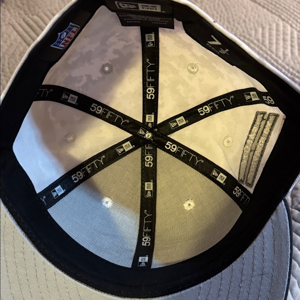 New England Patriots Salute to Service never worn- fitted 7 1/2 baseball cap - Picture 9 of 15